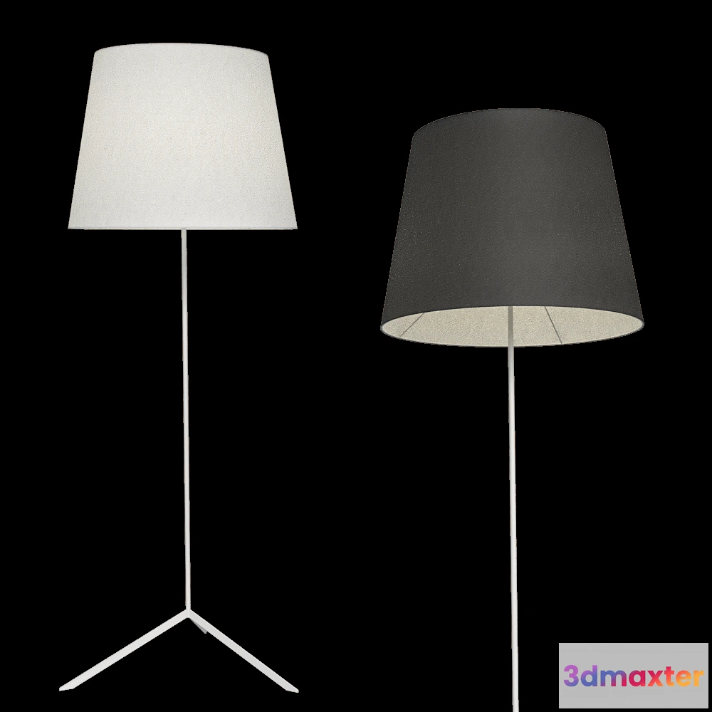 1656650 - Moooi  - Floor lamp Double Shade 3D Max