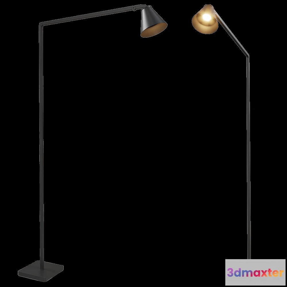 1656662 - Nemo Lighting - Floor lamp Untitled Reading cone 3D Max
