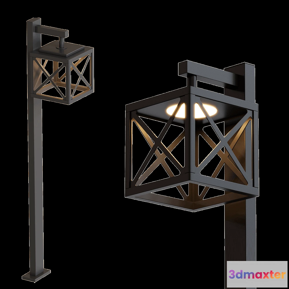 1656690 - Novotech - Outdoor lamp post DANTELA 358448 3D Max