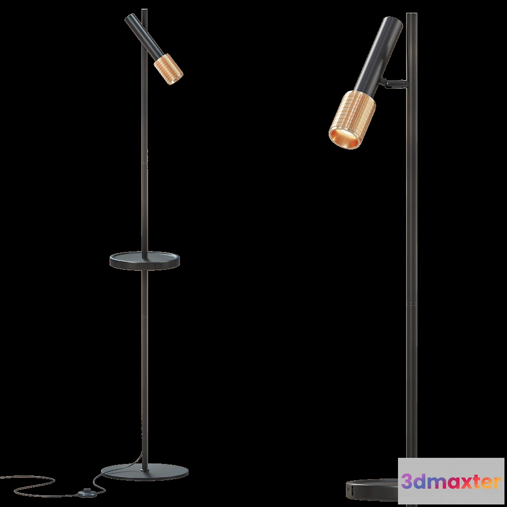 1656700 - Odeon Light - Floor lamp Mehari 42401F 3D Max