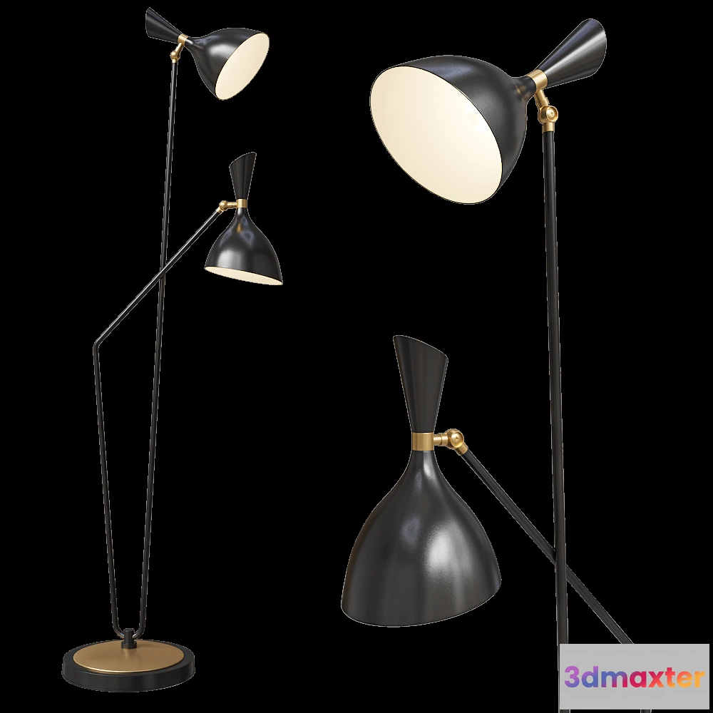 1656702 - Odeon Light - Floor lamp Rasto 46652F 3D Max