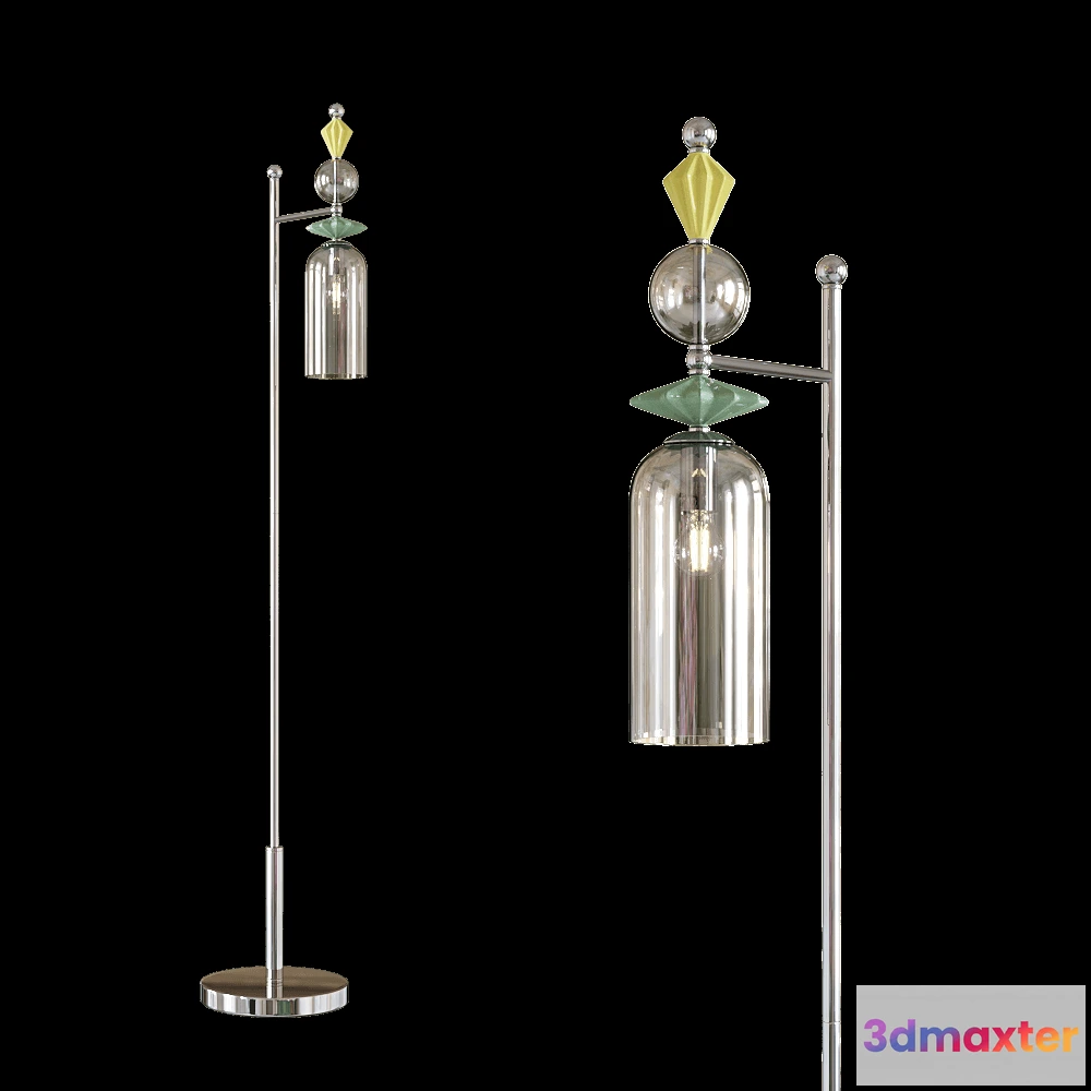 1656706 - Odeon Light - Floor lamp Bizet 48931F 3D Max