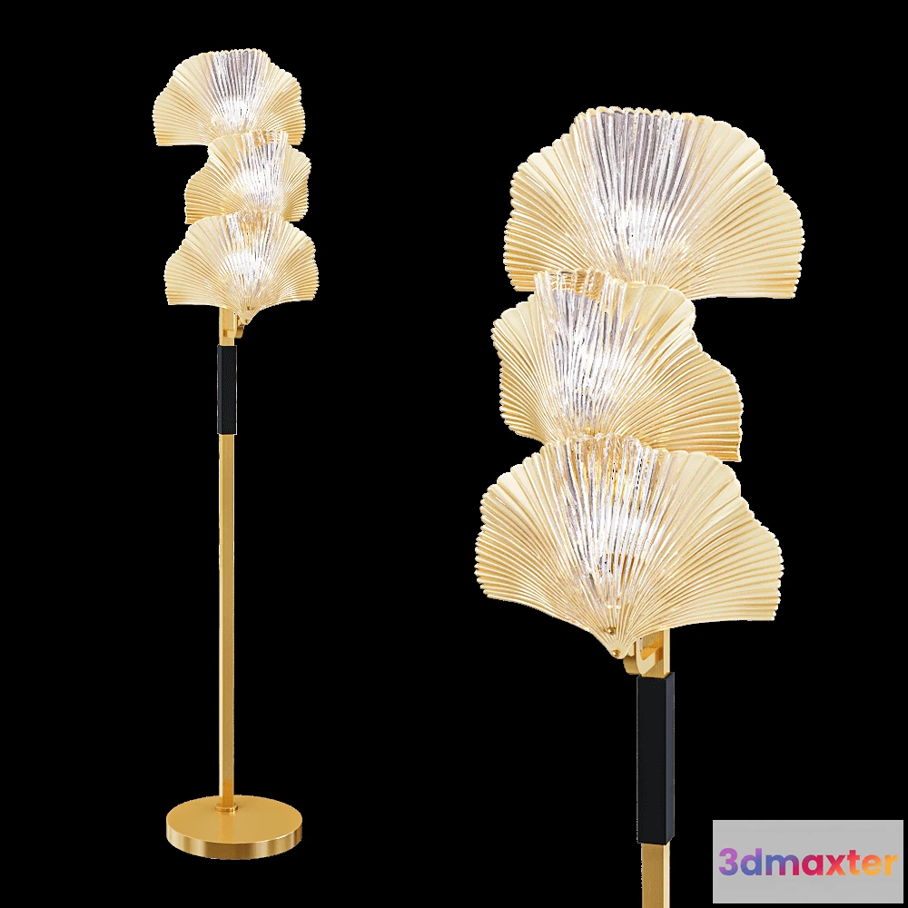 1656712 - Odeon Light - Floor lamp Ventaglio 48703F 3D Max