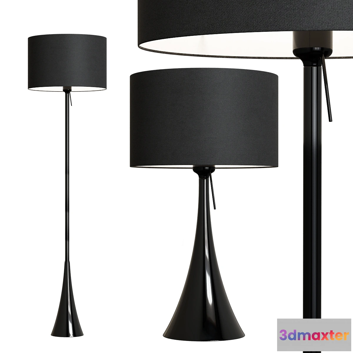 1657122 - lighting - Eseo Temple floor lamp table lamp 2 3D Max