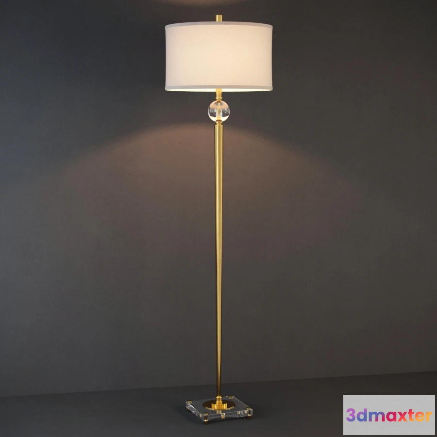 1657164 - lighting - Alma floor lamp FL048-1-BRS 3D Max