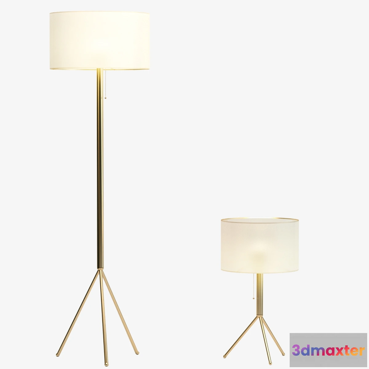 1657172 - lighting - Adesso Tempo Floor and Table Lamp 3D Max