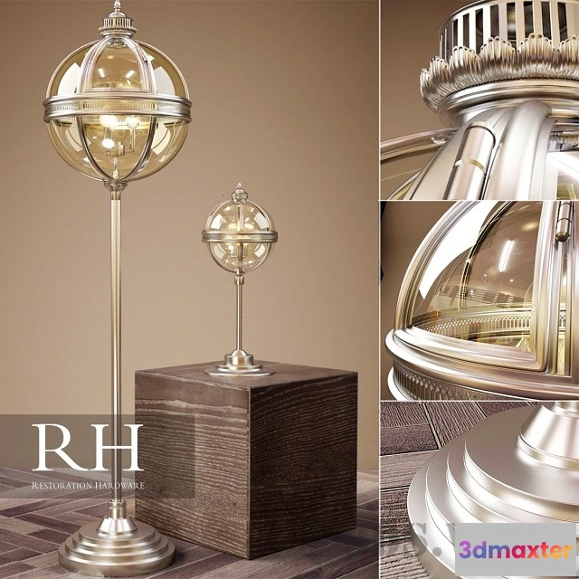 1657226 - lighting - Floor lamp RH VICTORIA 3D Max