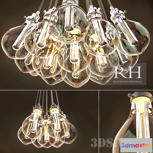 1657230 - lighting - Floor lamp RH Enrico Metal Task 3D Max