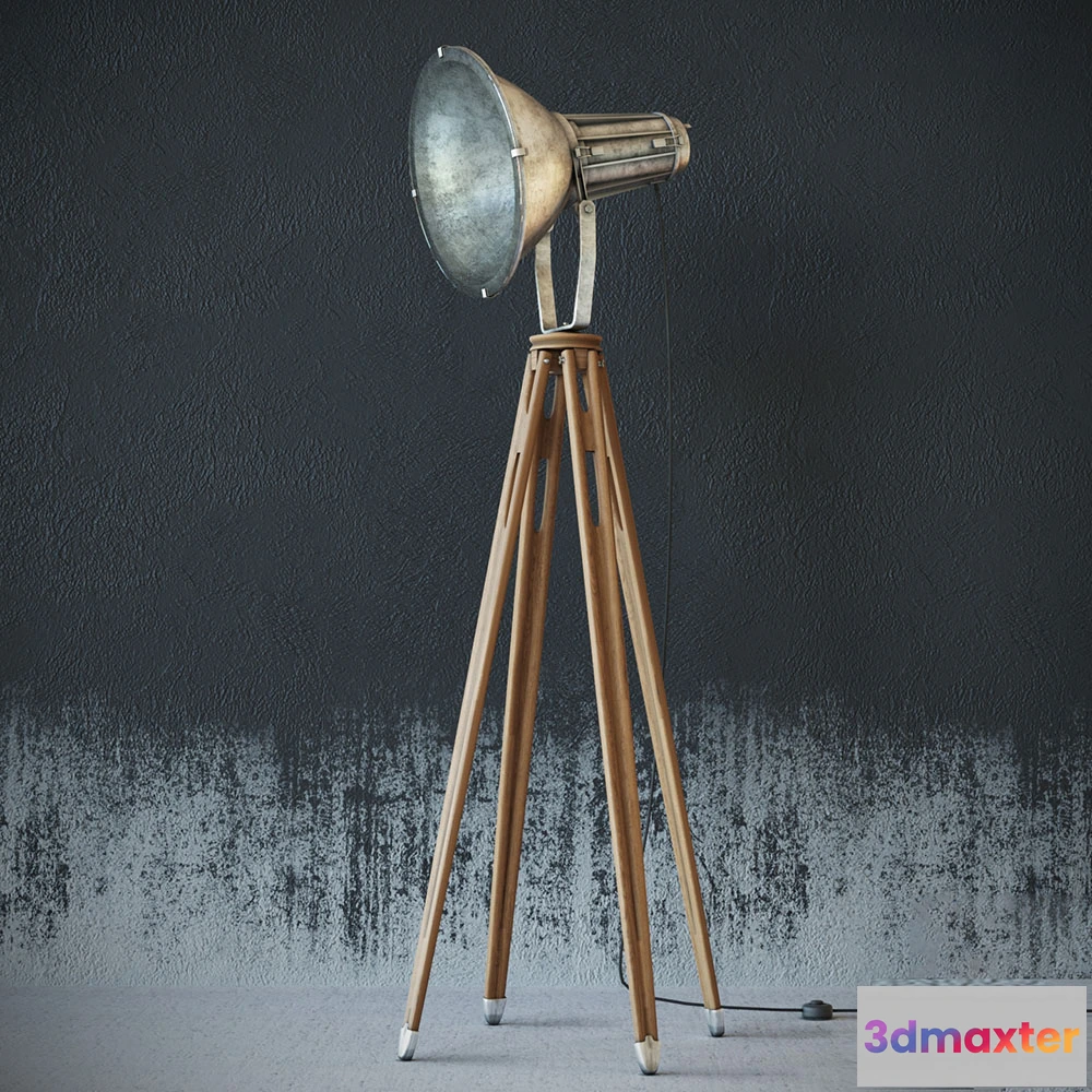 1657236 - lighting - Old floor lamp 3D Max