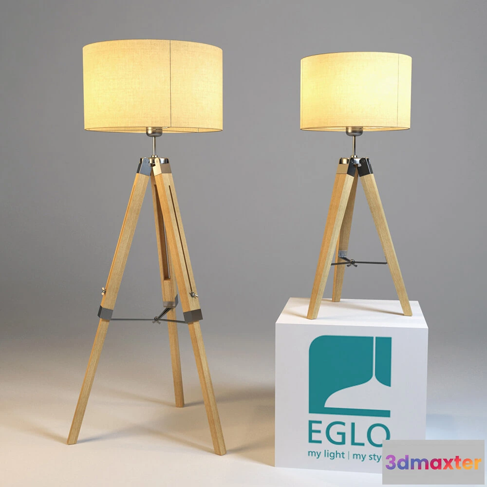 1657260 - lighting - Floor lamp Eglo LANTADA 3D Max