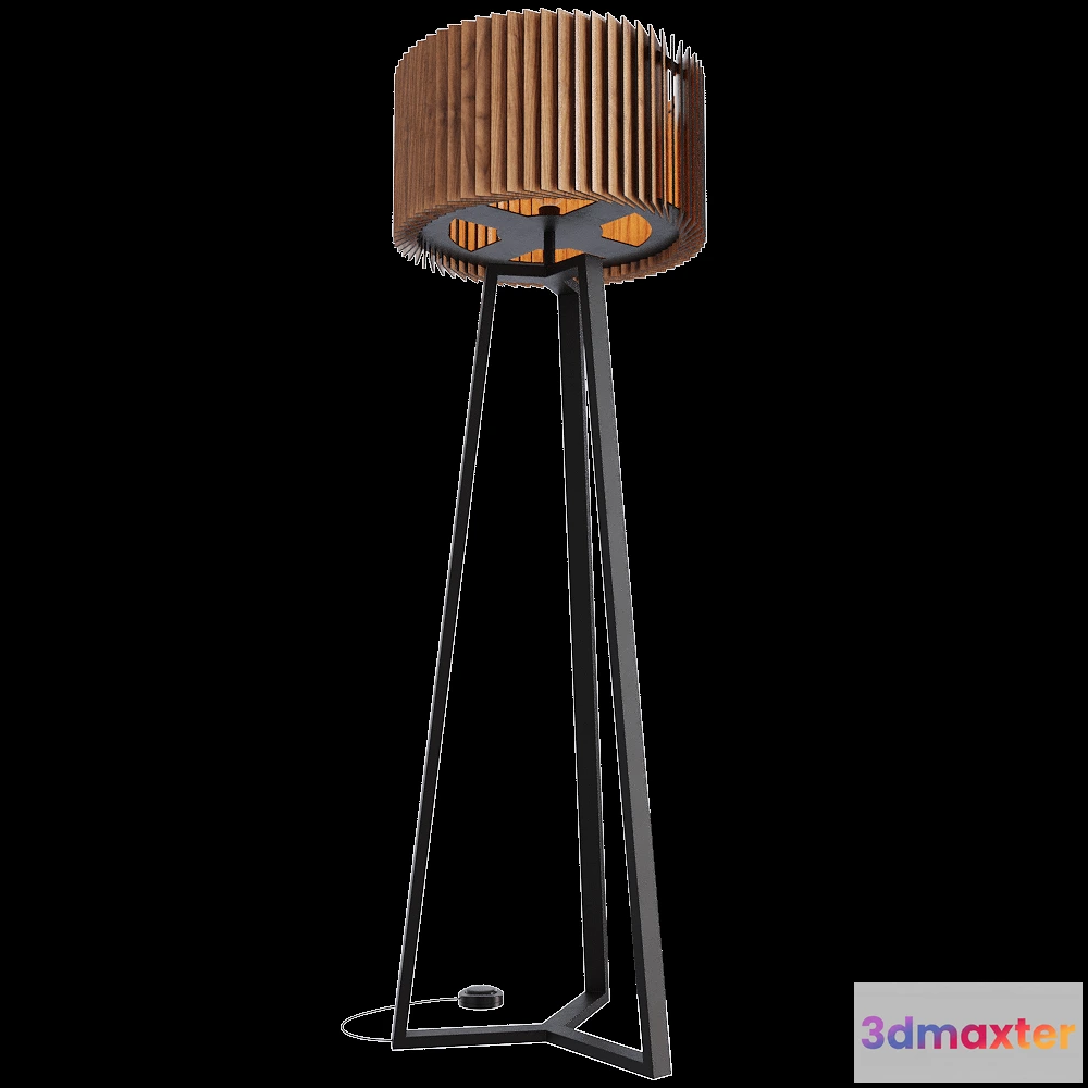 1657344 - Woodled - Floor Lamp Rotor 3D Max