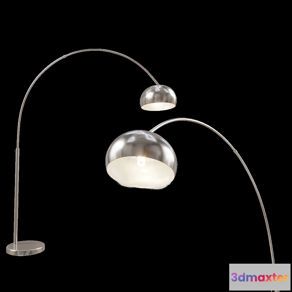 1657374 - Zuiver Group   - Floor lamp Metal bow grey 3D Max