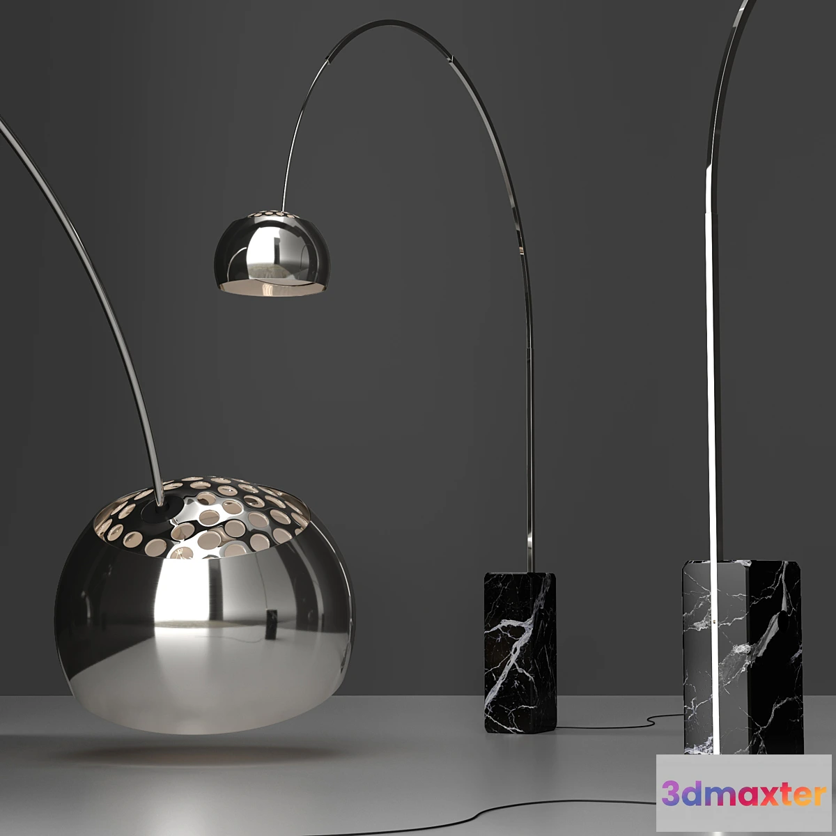 564521 - Floor Lamp Flos Arco BLACK