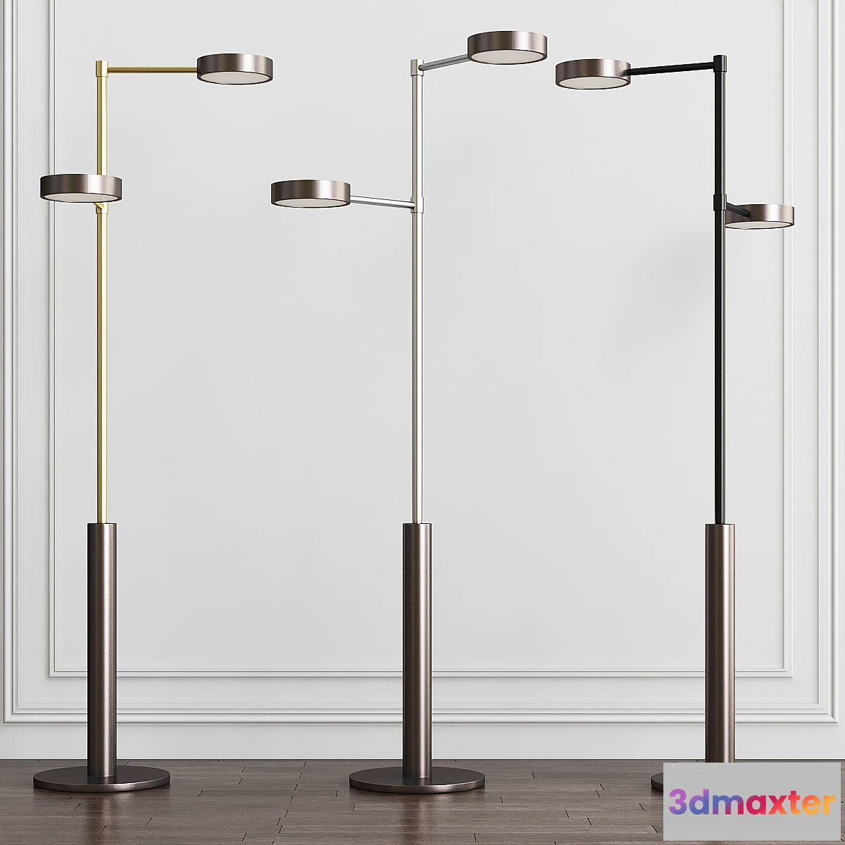 564671 - TWO CYLINDERS - FLOOR LAMP