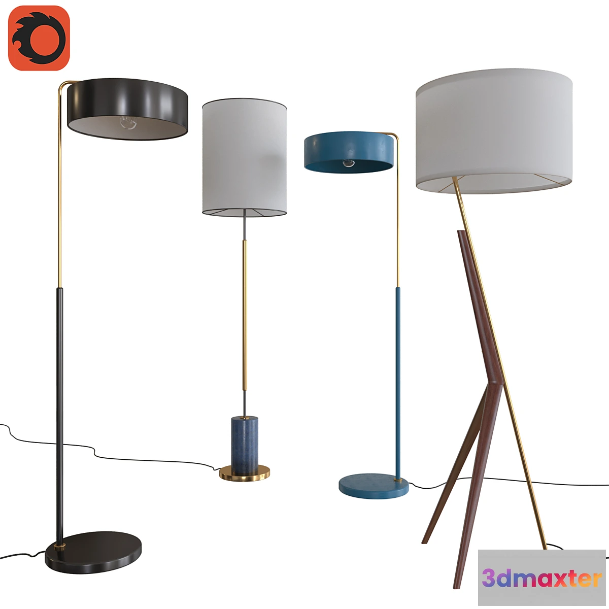 564733 - West Elm Floor Lamps Set 05