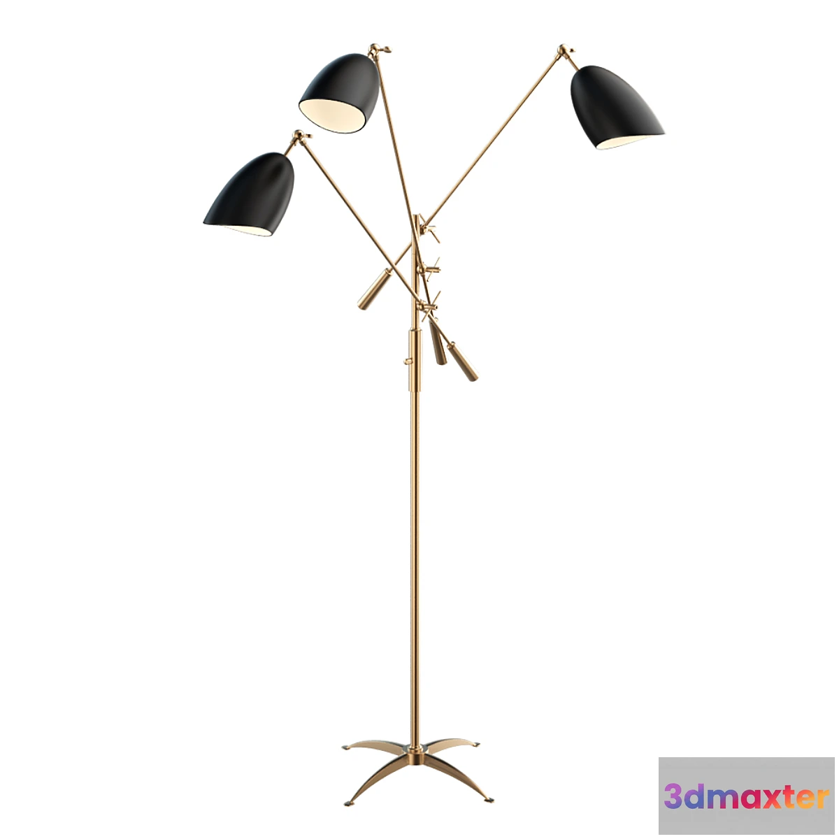 575046 - SOMMERARD TRIPLE ARM FLOOR LAMP