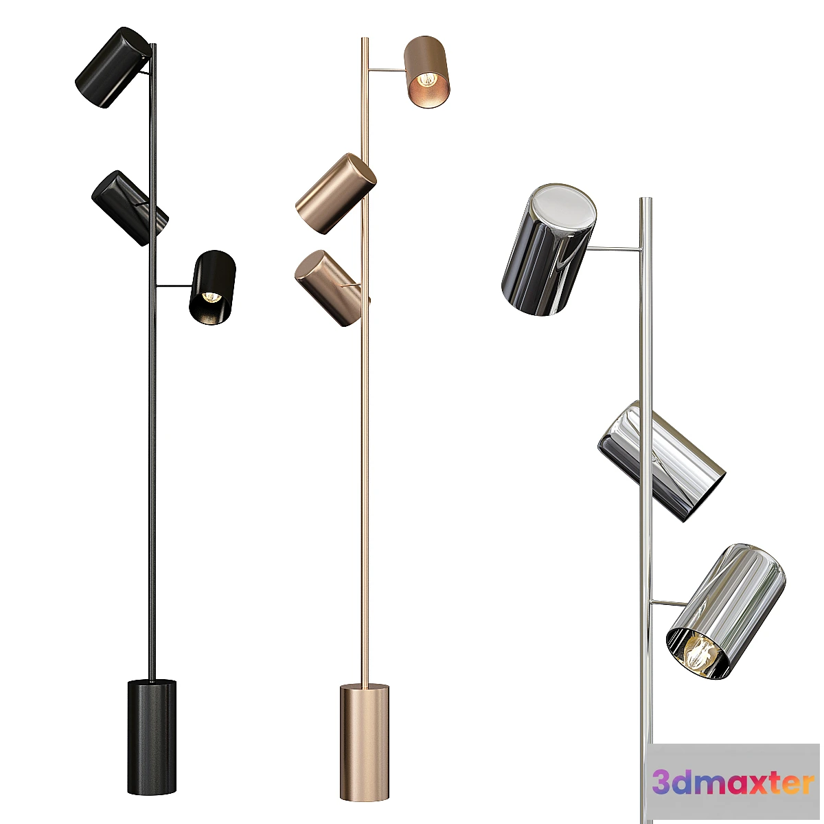 613601 - Trio black floor lamp