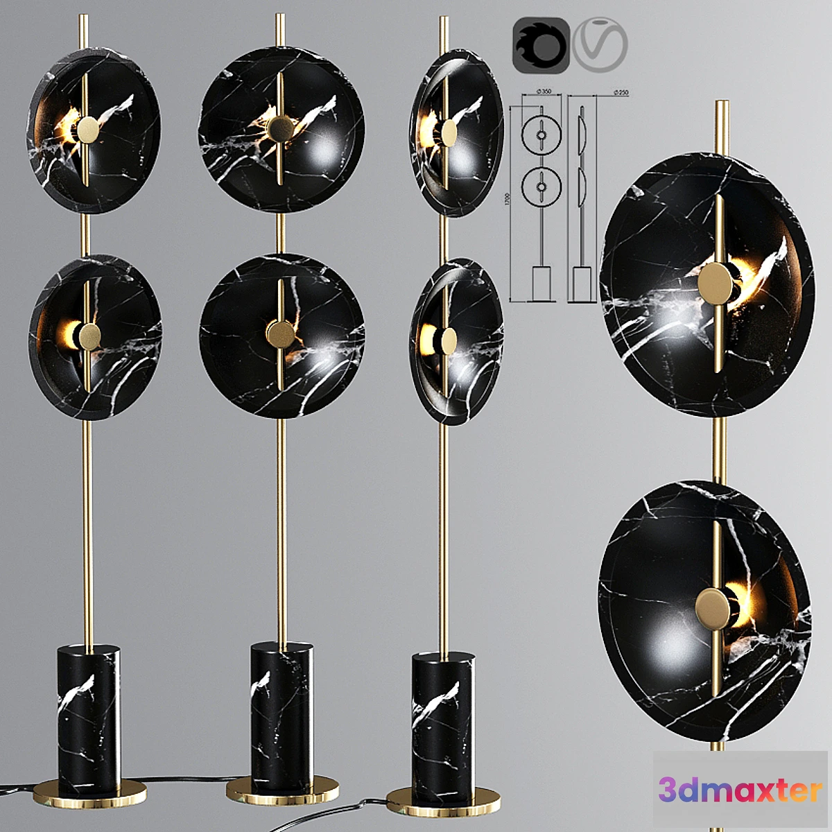 613611 - Floor lamp Rakumba Lighting Mito floor lamp - No.2