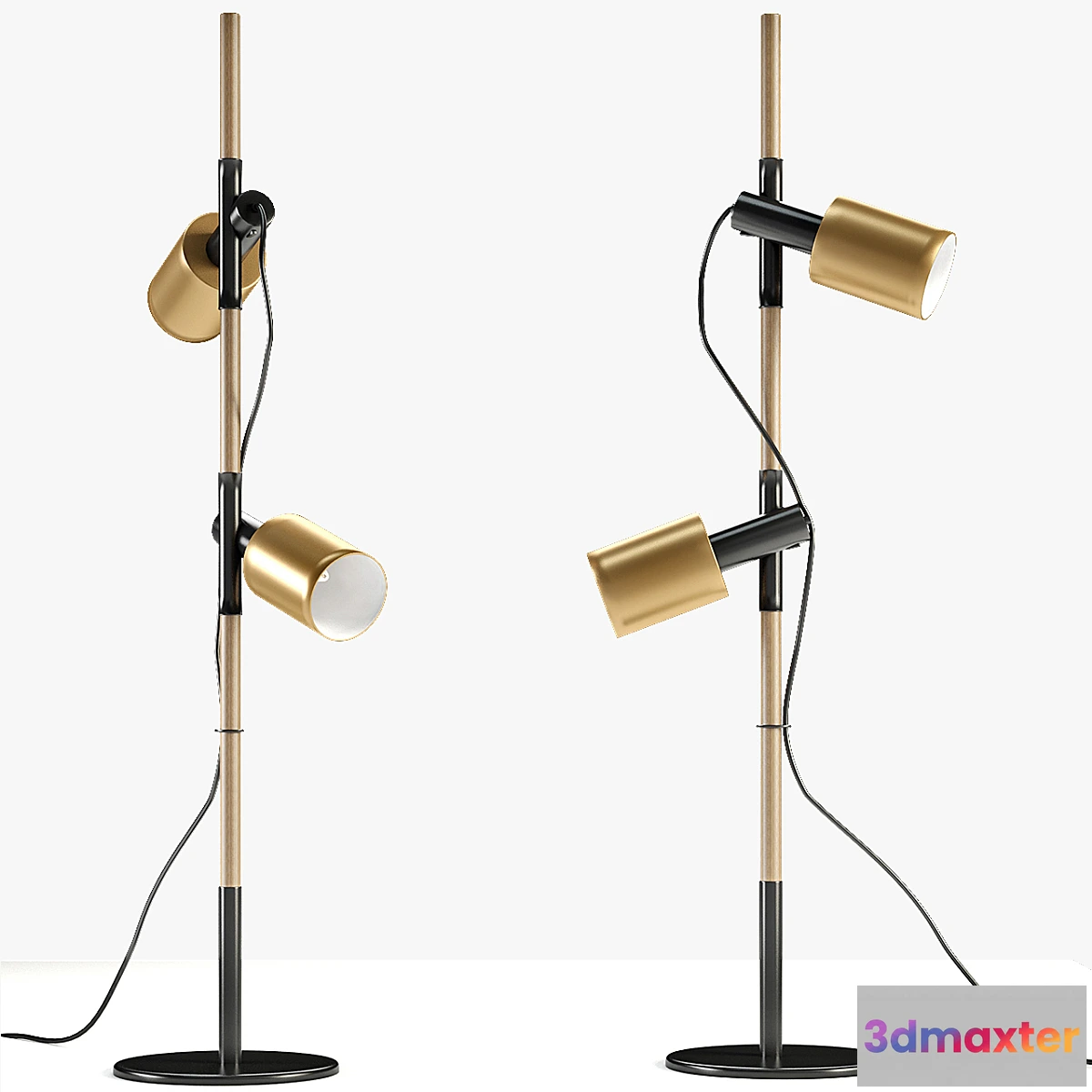 613613 - Carson floor lamp brushed brass