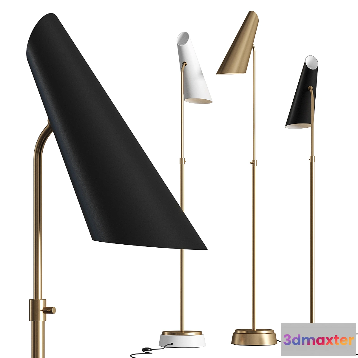 613673 - Aerin Franca Adjustable Floor Lamps