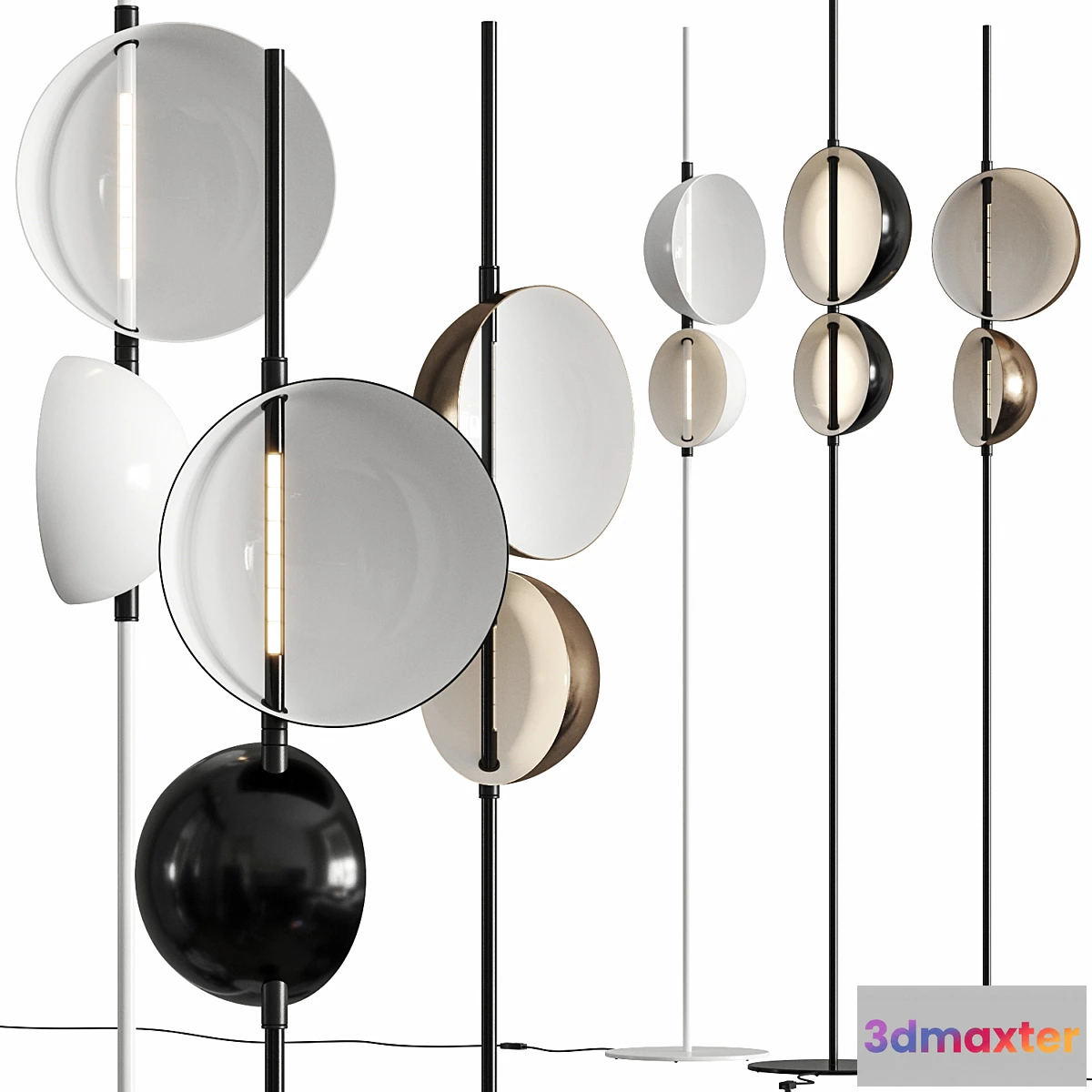 613677 - Oluce Superluna Floor Lamps