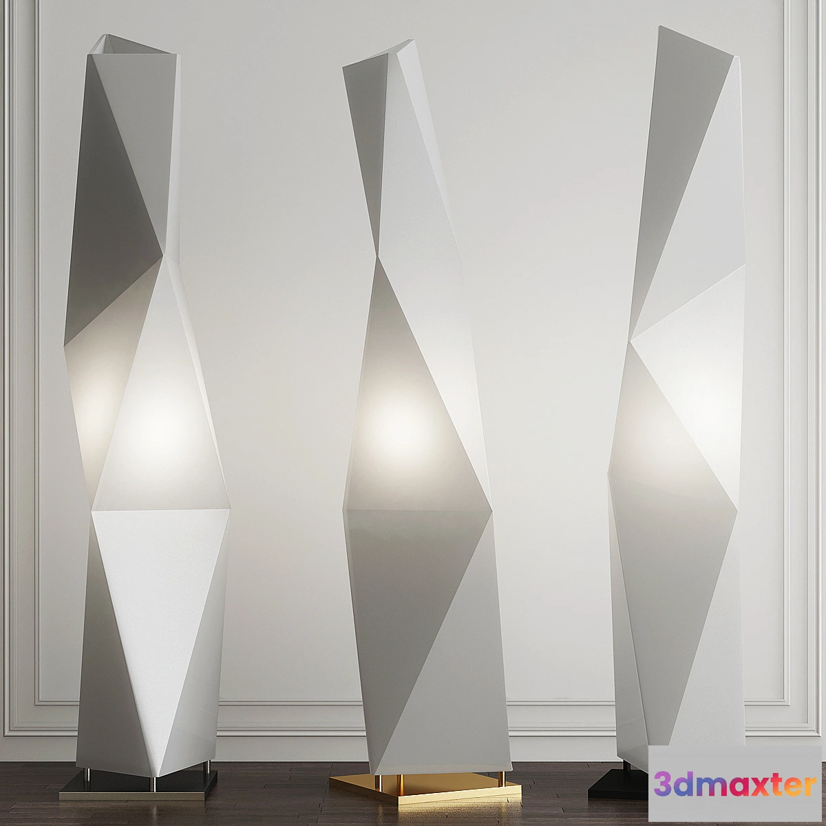 613687 - DIAMOND FLOOR & TABLE LAMPS