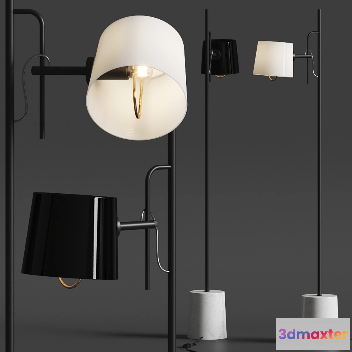 613737 - Seyvaa Open Floor Lamps