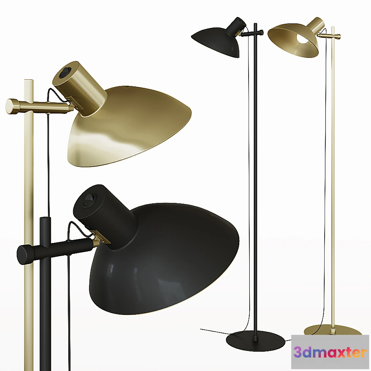 613775 - SD Single Floor Lamp Halo Design Metropole Floor Lamp