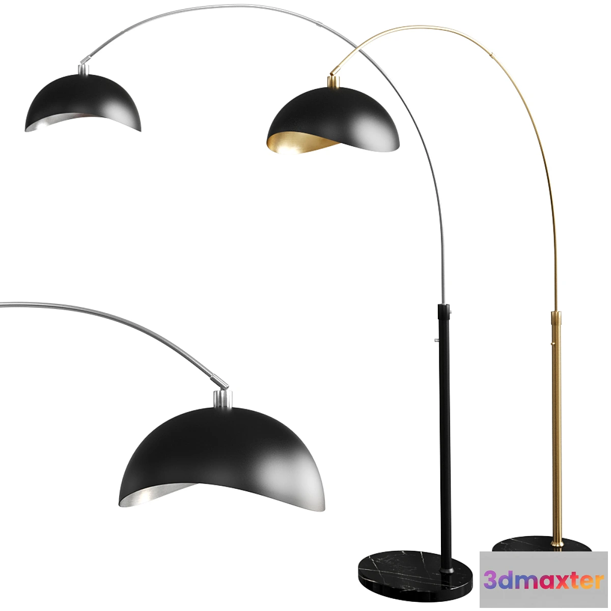 613809 - Luna Bella Arched Floor Lamp