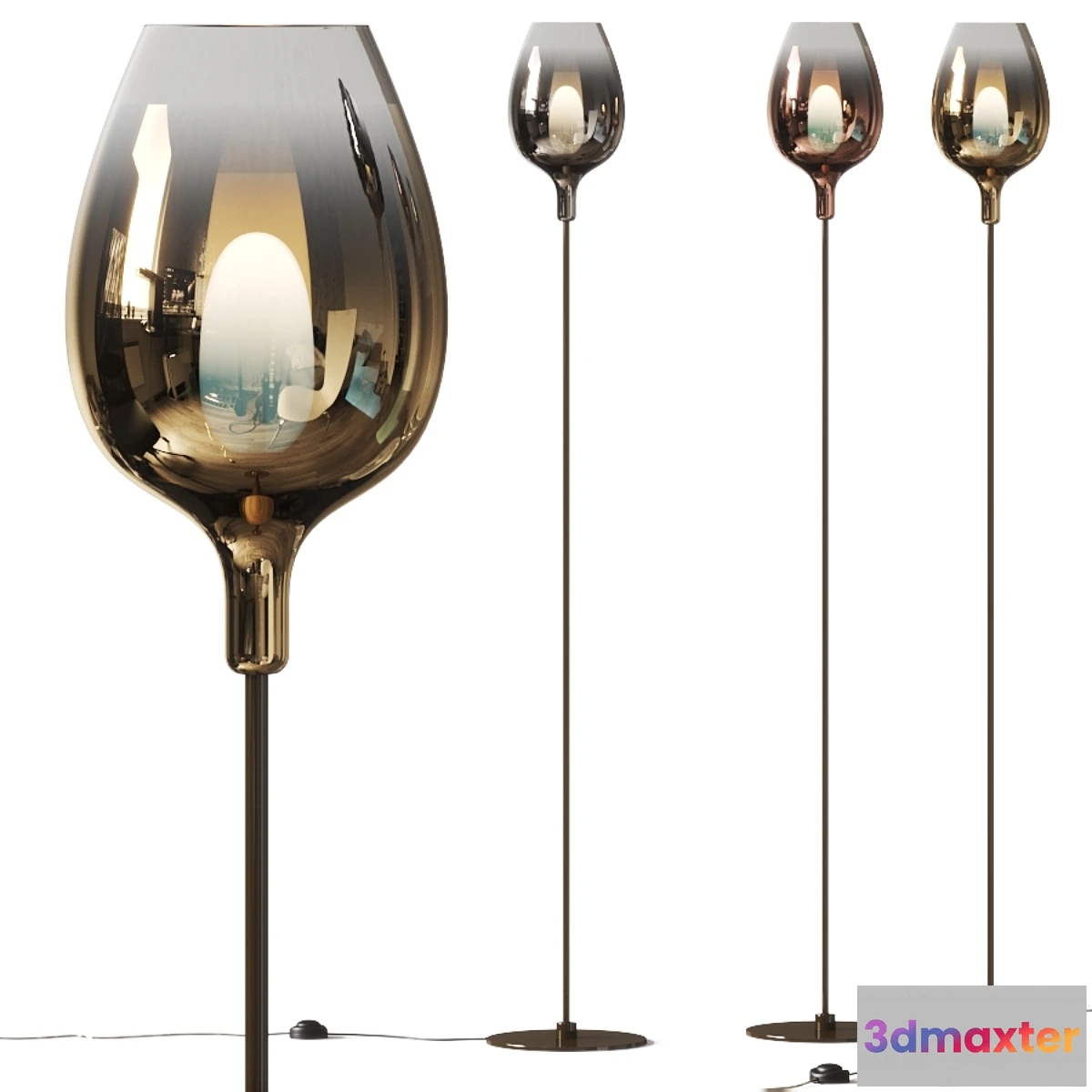 613833 - Italamp Rose Floor Lamp