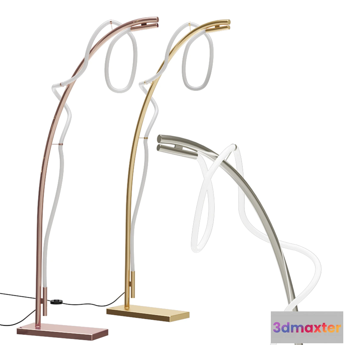 613843 - Floor lamp Glorlfy Pink Fl