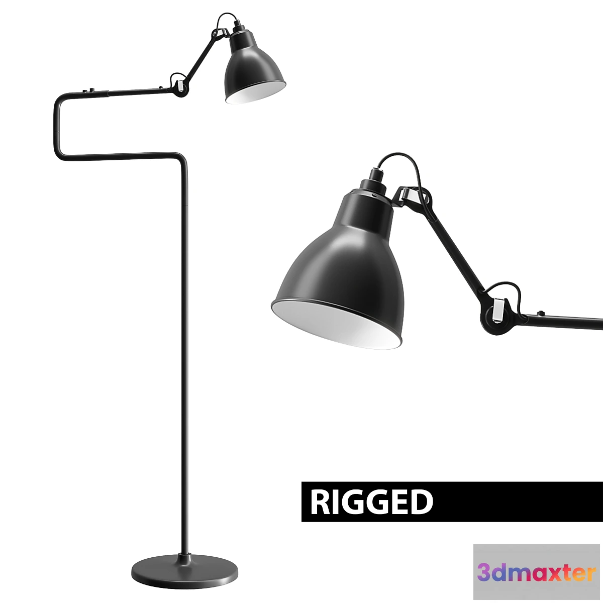 617696 - DCW Editions Lampe Gras N°411 _ Rigged