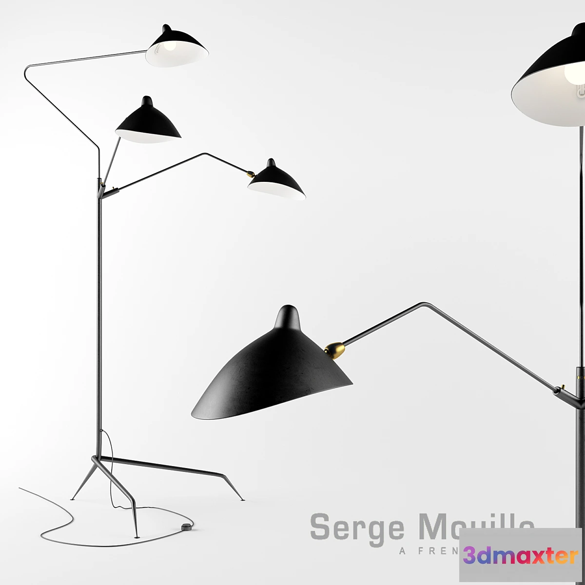 625627 - Standing lamp 3 arms