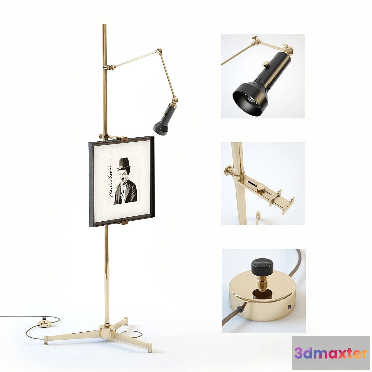 632805 - Arredoluce “Sculptural Easel Lamp”