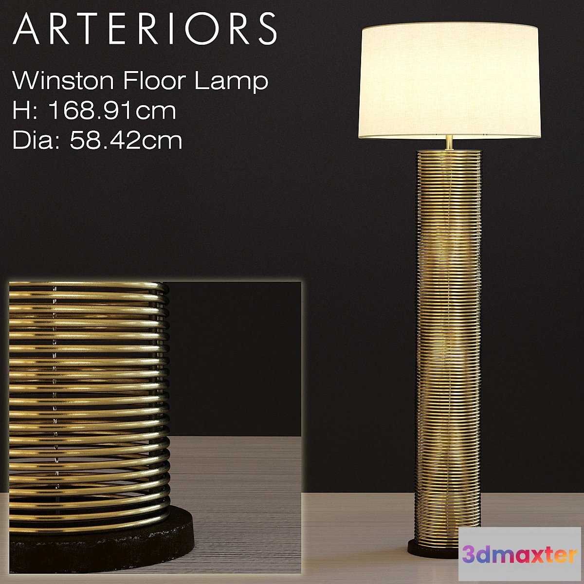 637355 - Arteriors Winston Floor Lamp