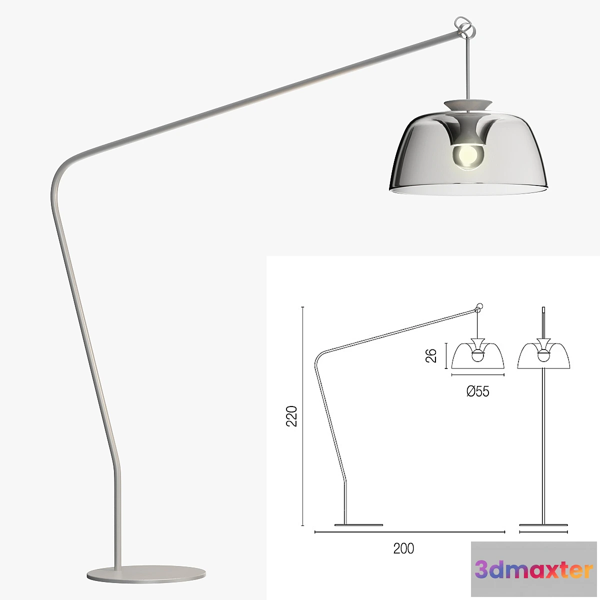 637357 - Calligaris arpege floor lamp