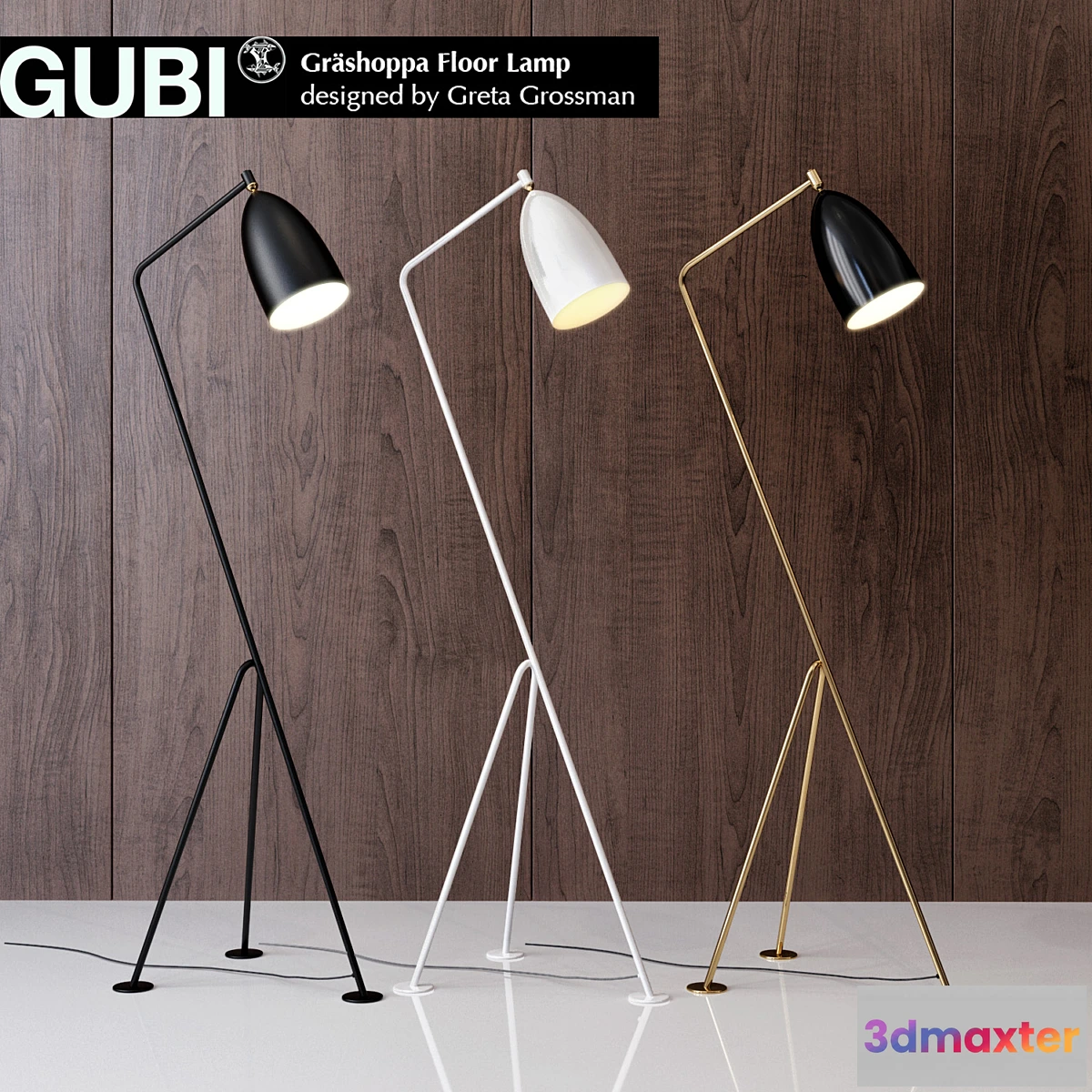 651001 - Grossman Gräshoppa floor lamp Gubi Design
