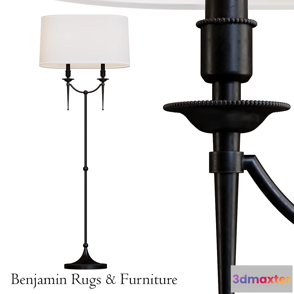 660889 - Robert Abbey Cedric Floor Lamp.1
