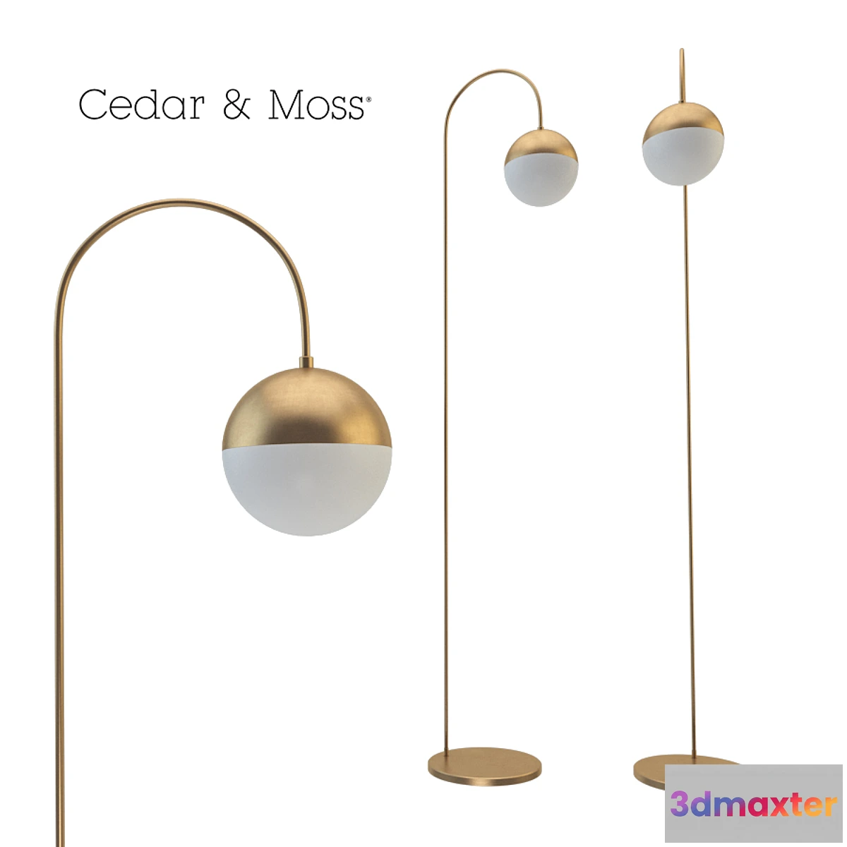 660891 - Torcher Cedar & Moss Floor Lamp