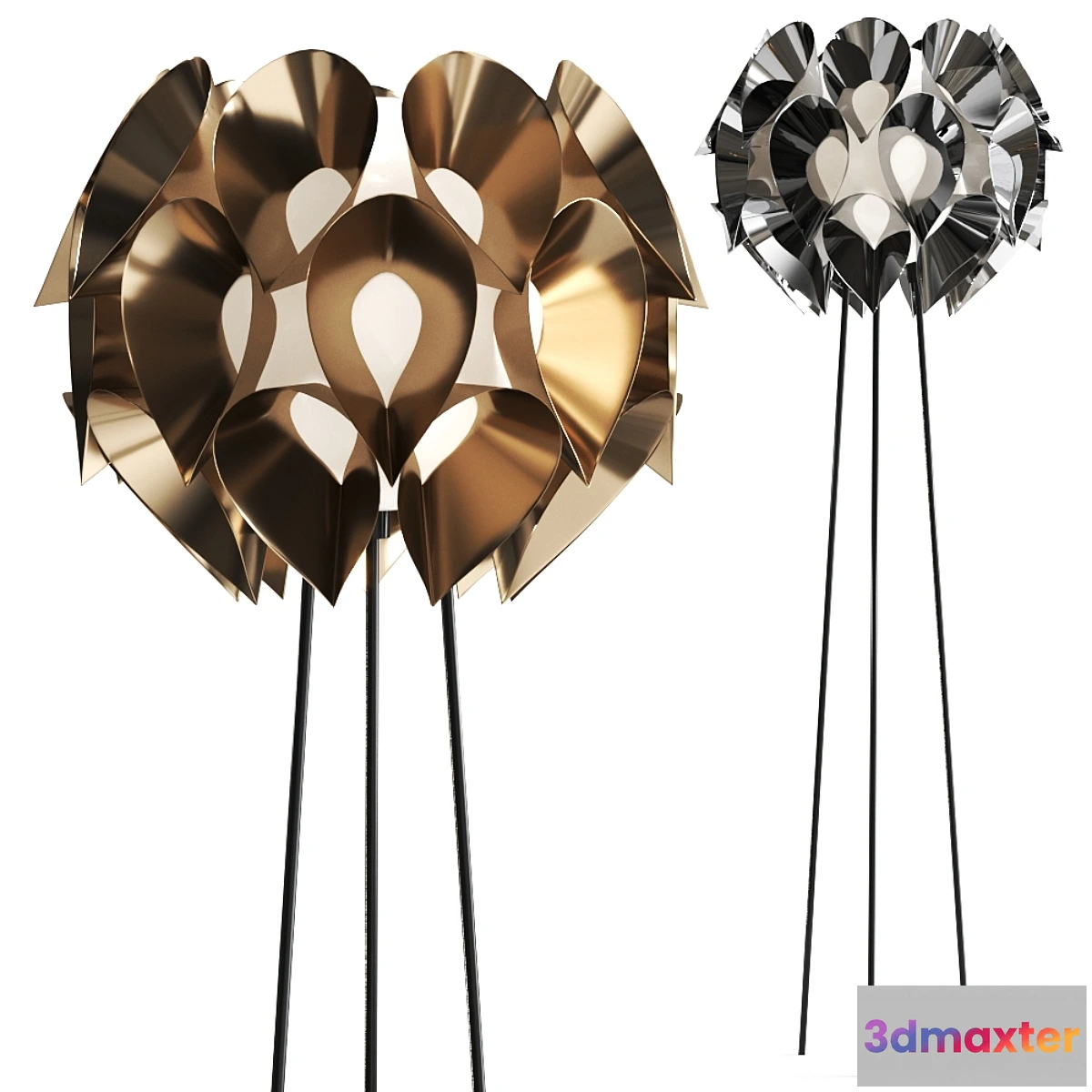 683184 - Flora Pewter by Slamp Floor Lamp