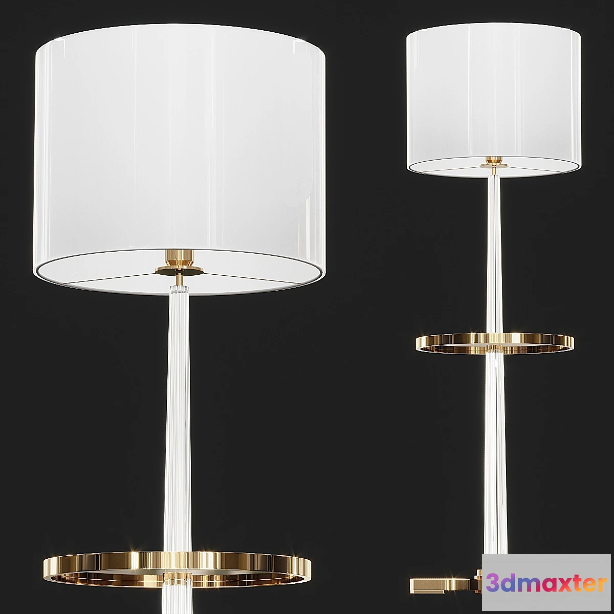707640 - Foter Glass Cylinder Floor Lamp - No.2