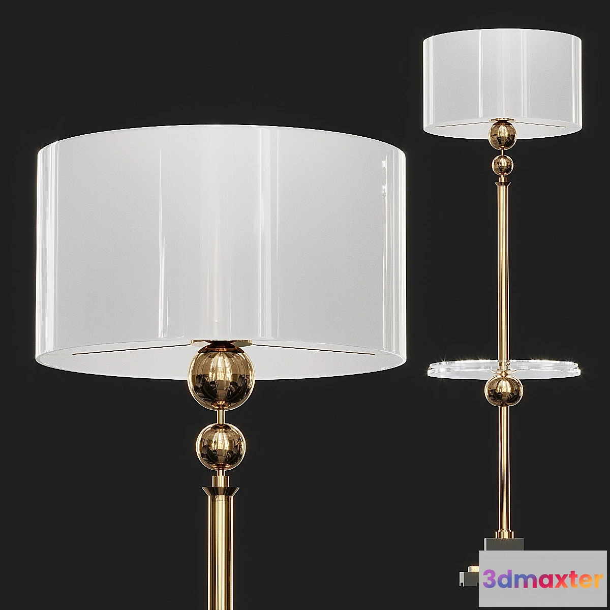 707642 - UTTERMOST REVOLUTION END TABLE FLOOR LAMP