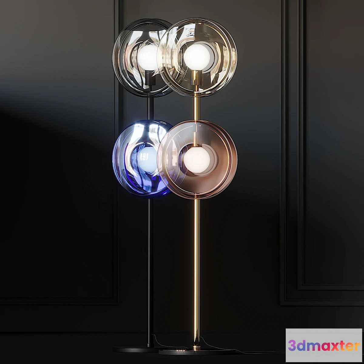 707656 - BOMMA ORBITAL Crystal Floor lamps - No.2