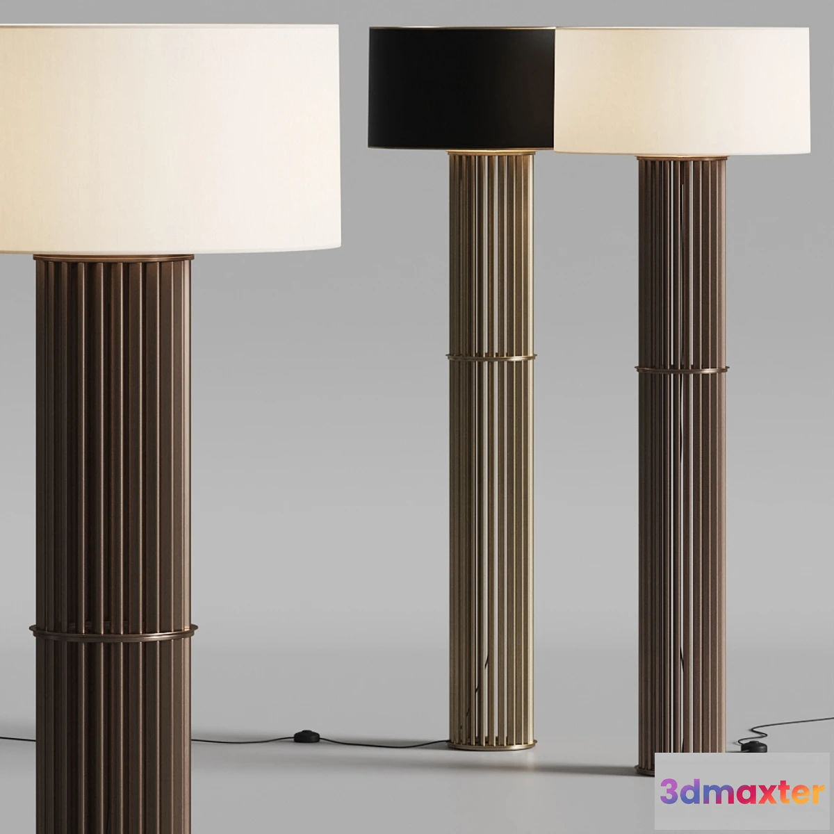 707822 - Hugues Chevalier Danton Floor Lamps