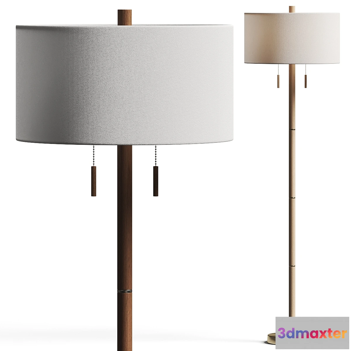 707834 - Pottery Barn Laurin Wood Floor Lamp