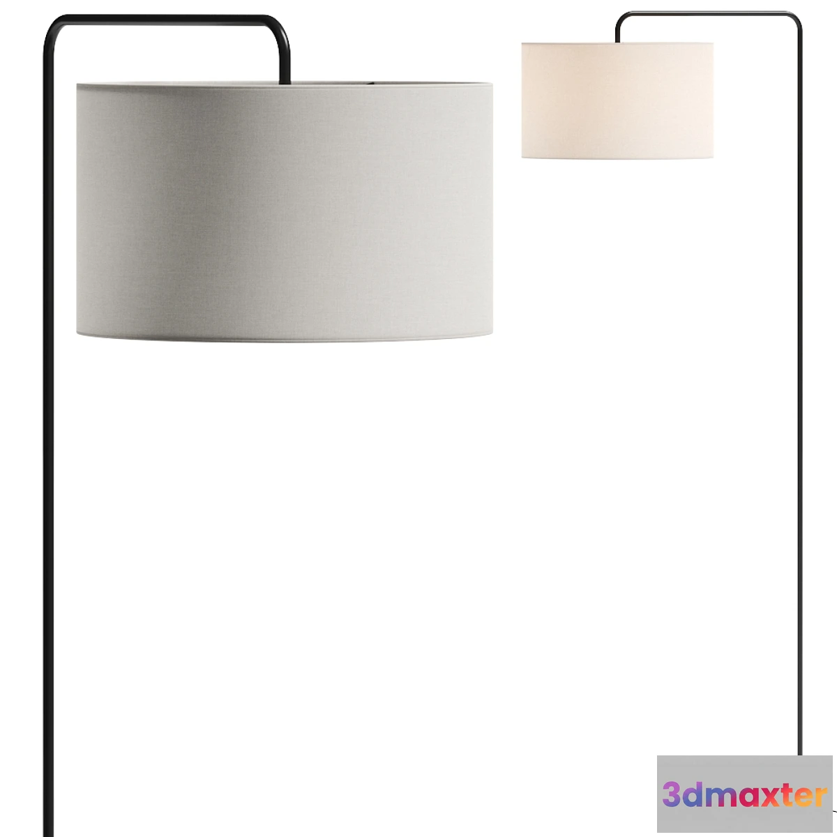 707910 - Pottery Barn Windham Alabaster Task Sectional Floor Lamp