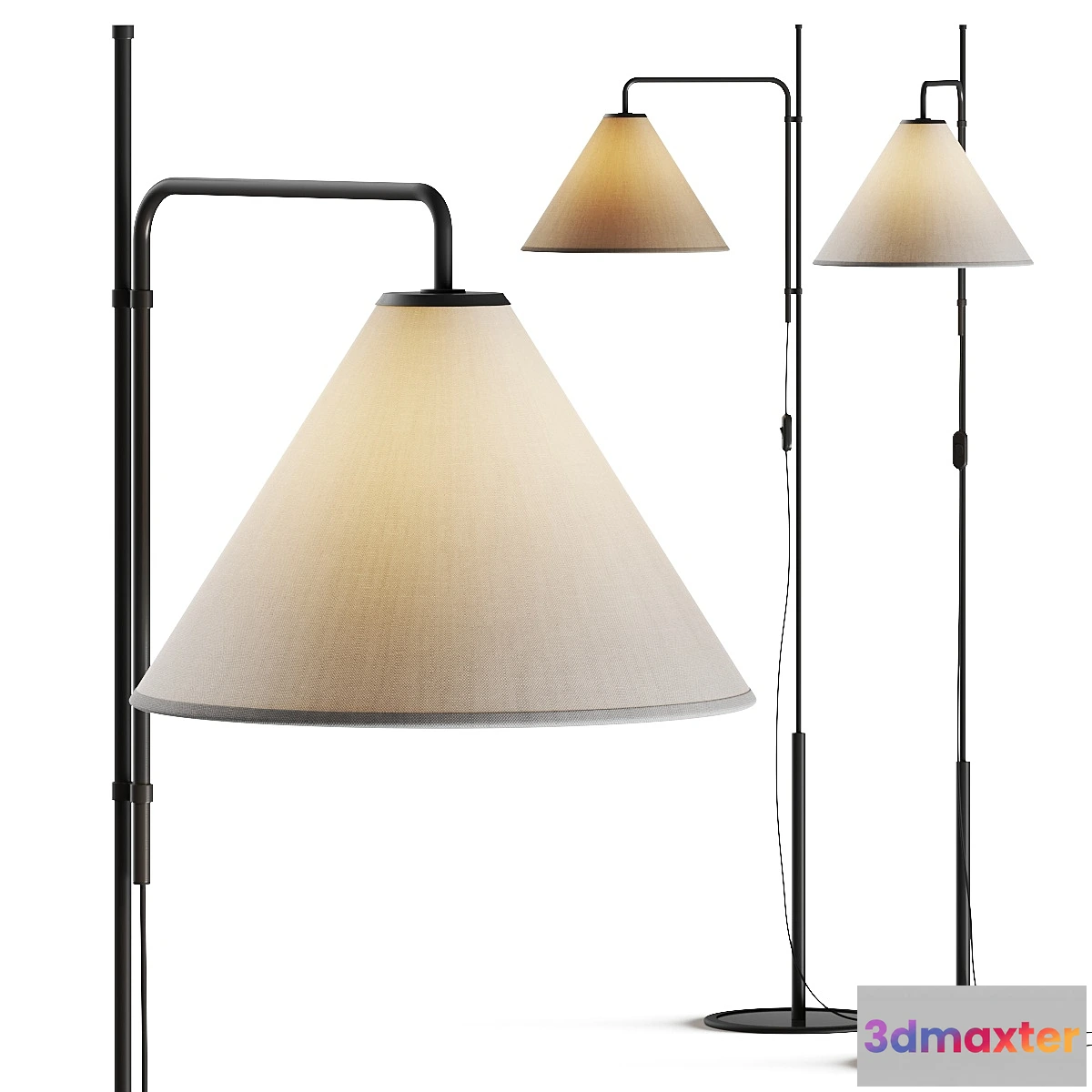 707962 - Marset Funiculi Fabric Floor Lamp