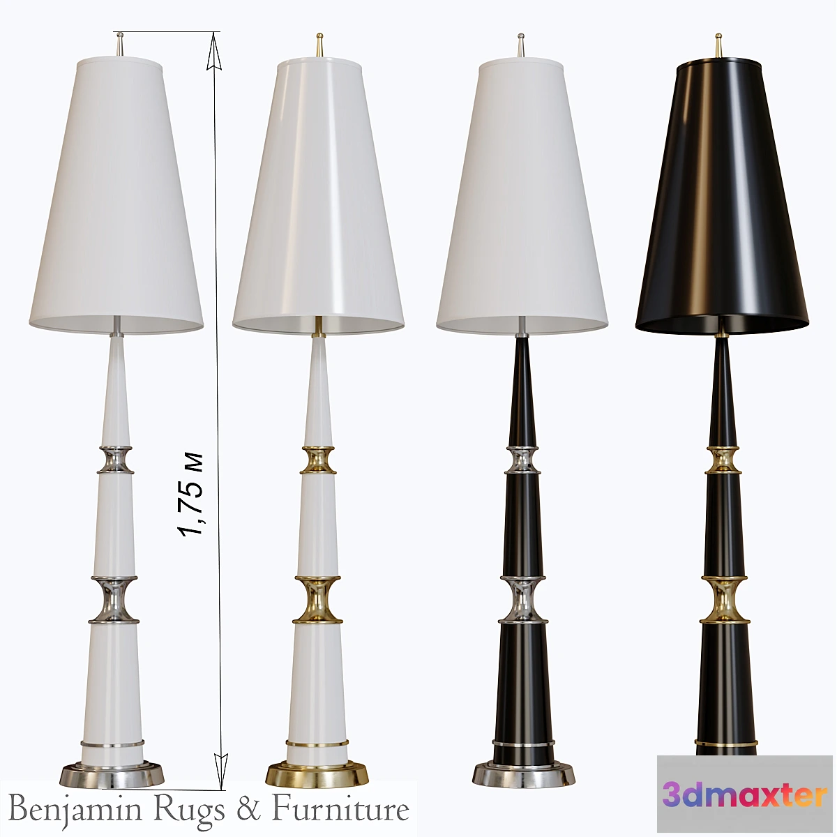 771813 - Robert Abbey Jonathan Adler Versailles Floor Lamp.