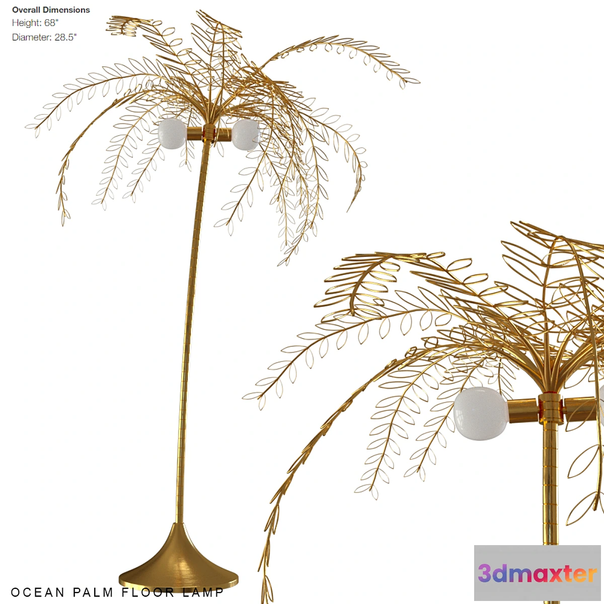 771917 - Ocean palm floor lamp - No.3
