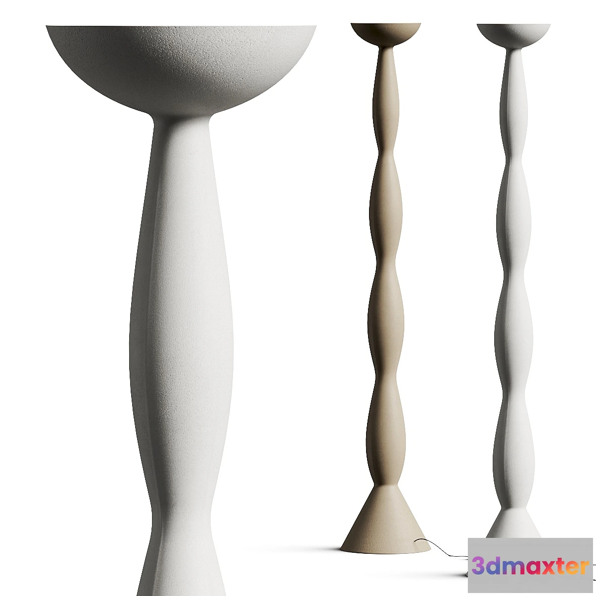 772035 - Haos Natural 2020.01 Plaster Floor Lamp - No.2